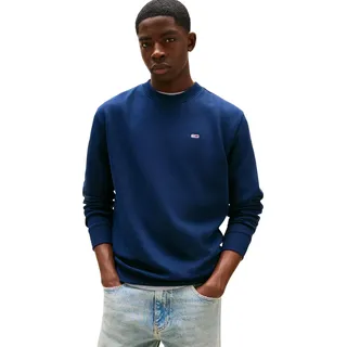 Tommy Hilfiger Tommy Jeans Herren TJM Reg Flag Crew Dm0dm20741 Pullover-Sweatshirt, Blue (Dark Night Navy), XL