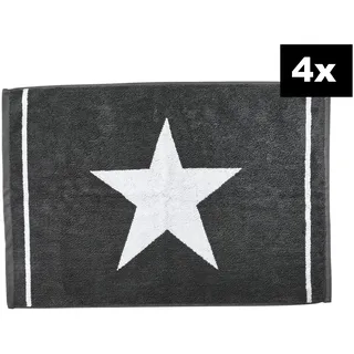 Done. DAILY SHAPES Star 4er-Set Grau 5 x 5 cm