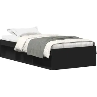 vidaXL Bettgestell Schwarz 90x200 cm - Schwarz
