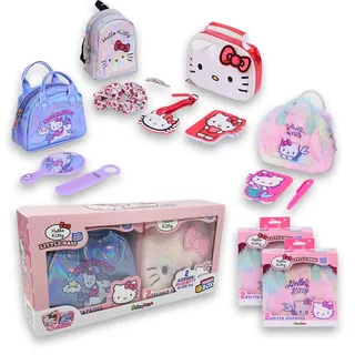 Sbabam Funny Box Hello Kitty Little Bags New Edition, Bunte Mädchenhandtasche mit Zubehör inklusive, 2er-Packung, Mädchentasche mit Hello Kitty Gadgets – Taschen und Spiele für Kinder ab 3 Jahren