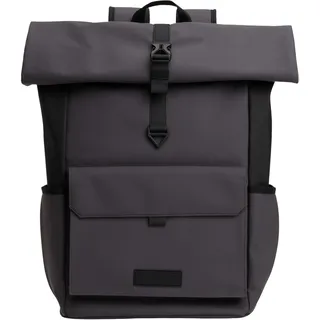 TOMMY HILFIGER Herren Th Seasonal Pu Rolltop Backpack Am0am13644 Rucksack, Grey (Charcoal Gray)