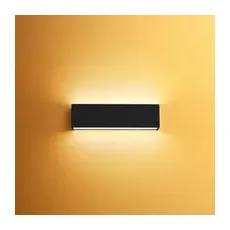 LED Wandleuchte Box W2 in Schwarz 2x 9,5W 2370lm