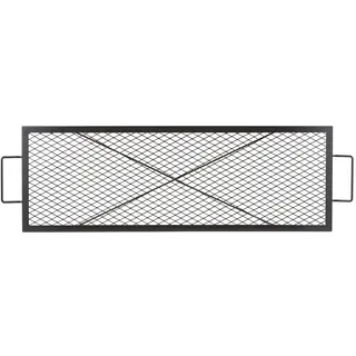 Vevor Grillrost 1110 x 380 x 25 mm Stahl schwarz