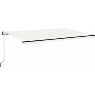 vidaXL Automatische Markise mit LED & Windsensor 500x300 Creme - Creme