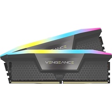 Bild von Vengeance RGB grau DIMM Kit 32GB, DDR5-5600, CL36-36-36-76, on-die ECC (CMH32GX5M2B5600Z36K)