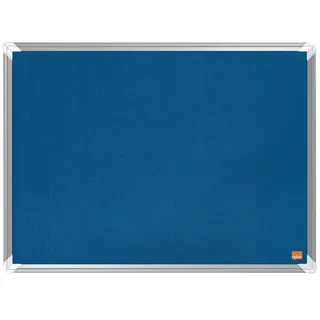 NOBO Pinnwand Premium Plus, Aluminiumrahmen 600x450mm blau