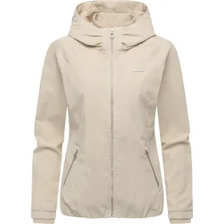 Bomberjacke RAGWEAR "Bomberjacke Dizzie Cordy YOUMODO", Damen, Gr. L, weiß (ecru), Obermaterial: 98% Baumwolle CO. 2% Elasthan EL.  Obermaterial: Futter: 100% Polyester PES., Jacken Bomberjacke