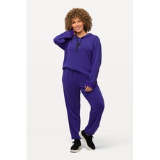 Große Größen Jogginghose, Damen, blau, Größe: 54/56, Polyester/Viskose, Ulla Popken