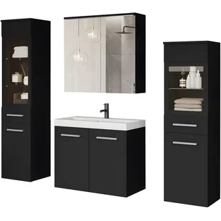 WELLTIME MADRIT II 5-tlg. graphite schwarz matt