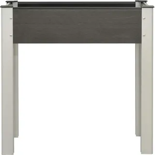 vidaXL Garten-Hochbeet 75x40x75 cm WPC Grau - Grau