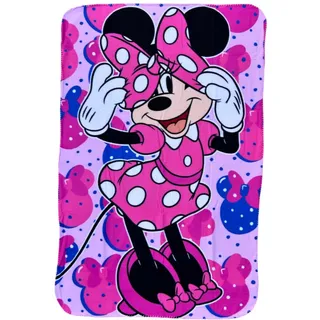 CARTOON Disney Minnie Decke für Kinder, 100 x 150 cm, Fleecedecke, 100 % weiches Polyester, 210 g/m2