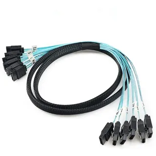 CableDeconn High Speed 6 Gbit/s SATA-Kabel, SAS-Kabel für Server, 0,5 m