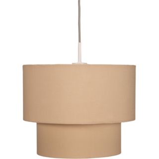 Pauleen Soft Shine E27 Pendellampe Stoffschirm Beige 230V Stoff