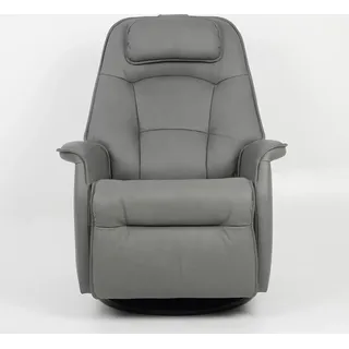 WELCON®ErgoSVING Relaxsessel Echtleder grau - Grau