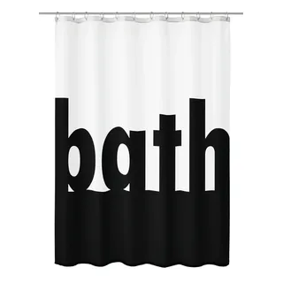 KLEINE WOLKE Duschvorhang Bath 180 x 200 cm schwarz