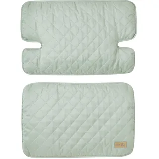 roba Sitzverkleinerer 2-teilig 'roba Style' - Zubehör für Hochstuhl 'Nature Up' - Sitzkissen abwischbar & gepolstert - Ab 6 Monaten - Frosty green