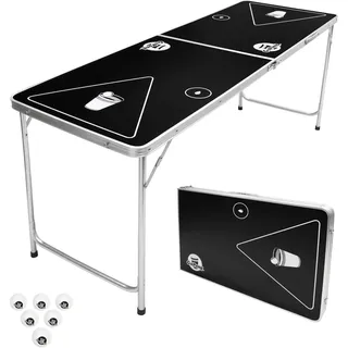 GoPong Trinkspiel 1,8 m Schwarz