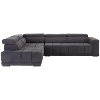 Livetastic Ecksofa , Grau , Holz, Metall, Textil , Eukalyptusholz , Sperrholz , Ottomane links, L-Form , 299x212 cm , elektrischer Sitzvorzug , Wohnzimmer, Sofas & Couches, Wohnlandschaften, Ecksofas