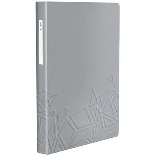 Leitz Urban Chic Sichtbuch in A4 Format, 80 Klarsichthüllen für 160 Blatt, Grau, 46520088