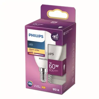 Philips LED-Lampe Warmweiß 2700 K W E14