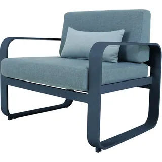 MWH Widero Single Sofa Aluminium/Olefin matt grey inkl. Kissen