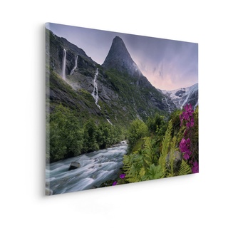 Komar Keilrahmenbild im Echtholzrahmen - Scandinavian Paradise - Größe 90 x 60 cm - Bild, Leinwandbild, Landschaftsmotiv, Wohnzimmer, Schlafzimmer