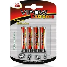Vipow AAA (4 Stk., AAA), Batterien + Akkus