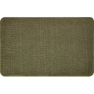baliv Badematte 50 cm x 80 cm Polyester Moosgrün