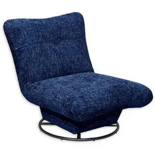 Stella Trading Drehsessel Maranello 96 x 75 x 93 cm Blau Polyester drehbar