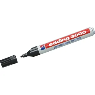 edding 3000 Permanentmarker schwarz 10er Pack (schwarz, 10