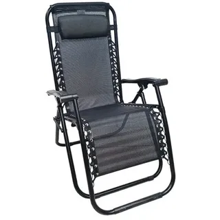 Liegestühle Klappbar Stuhl Sessel Camping Meer Garten Metall Schwarz 668ds