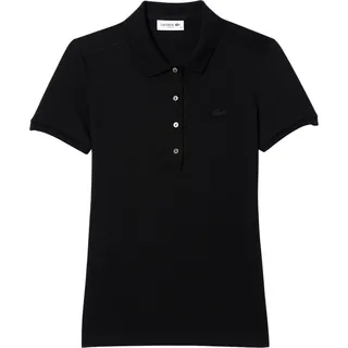 Lacoste Poloshirt Slim Fit Polo-Shirt aus Stretch-Baumwoll-Piqué - Schwarz