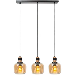 LUCIDE ILONA 3-flg. 70 cm rund/Gold/Schwarz/Weiß