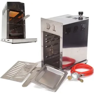 Hochtemperatur Gasgrill Edelstahl Grill 800° Oberhitzegrill BBQ Steak 56525 - Silber