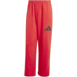 adidas Essentials Wide Leg 3 Bar Hosen Pure Ruby/Schwarz M