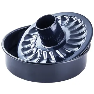 Dr. Oetker Garantieform Ø 28 cm Back-Liebe Emaille mit Flachboden und Rohrboden – Runde Ring-Backform mit schnitt- & kratzfestem Emaille-Boden – 28er Kuchenbackform für Kuchen und Torten