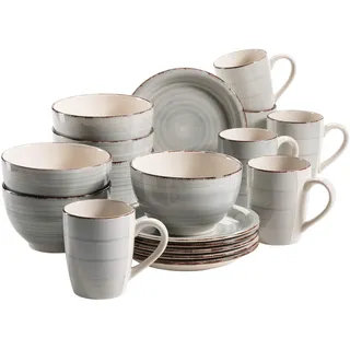 Josef Mäser Lumaca Frühstücksset 18-tlg. grau
