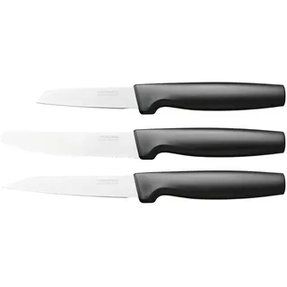 Fiskars Functionalform Herbal Knife Set-3 Pieces Messerset - Black / Silver - One Size