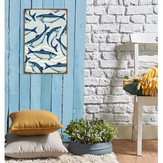 Queence »Maritim« Tiere 1 Stk. tlg. Stahlschilder,