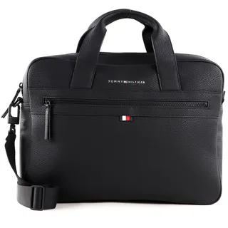 Tommy Hilfiger Laptoptasche Essential PU Computer Bag 14 Zoll, Schwarz (Black), Einheitsgröße