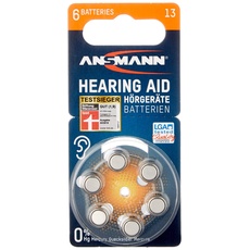 Ansmann Hearing Aid Batteries, 6er-Pack