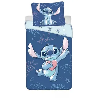 Jerry Fabrics Stitch Aloha Blau 140 x 200 cm + 70 x 90 cm