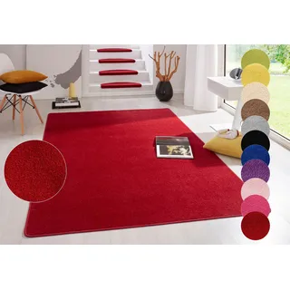 HANSE HOME Teppich »Fancy«, rechteckig, 7 mm Höhe, Kurzflor, Unifarben, farblich passende Kettelung
