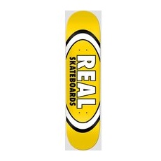 Real Team Classic Oval 8.06" Skateboard Deck yellow, gelb, Uni