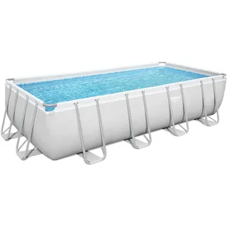 BESTWAY Power Steel Frame Pool Set 488 x 244 x 122 cm inkl. Filterpumpe