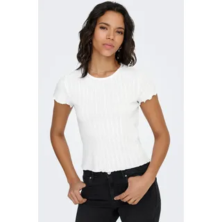 Only Kurzarmshirt »ONLCARLOTTA S/S TOP JRS NOOS«, weiß