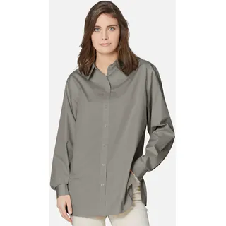 MADELEINE Hemdbluse »Hemd Hemdbluse in lässiger Oversized-Form«, grau