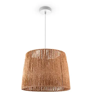 Pendelleuchte Esstisch Hängelampe Esszimmer Lampe E27 Papier Boho Rattan