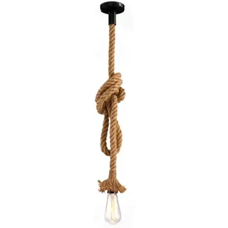 Vecys Kronleuchter Anhänger Neuheit Seil, Vintage Loft Kronleuchter Hängeleuchte Lampe Seil Hängelampe Deckenleuchte, Lichter Hängelampe Landhausstil 200 cm