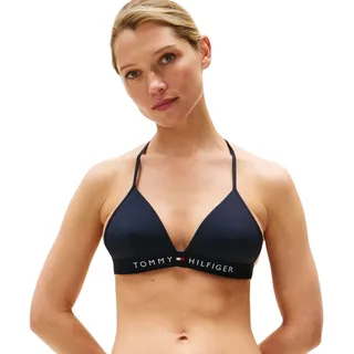 Tommy Hilfiger Bikini-Top Damen Blau L